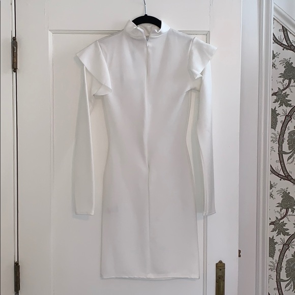 Misguided white bodycon sleeve dress size 0 - Picture 3 of 4